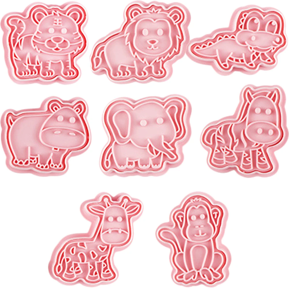 

8 Pcs Animal Cookie Cutters The Moulds Baking Mold for Dog Treats Stamps Cartoon Biscuit Reusable Molds