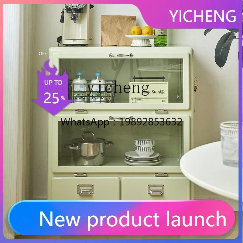 

GZ retro dining side cabinet simple modern living room locker wine cabinet storage tea side cabinet
