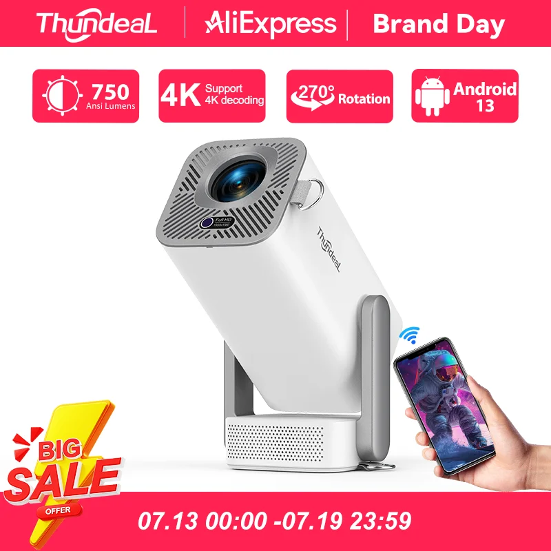 מקרן ThundeaL TD80 Pro — Full HD 1080P