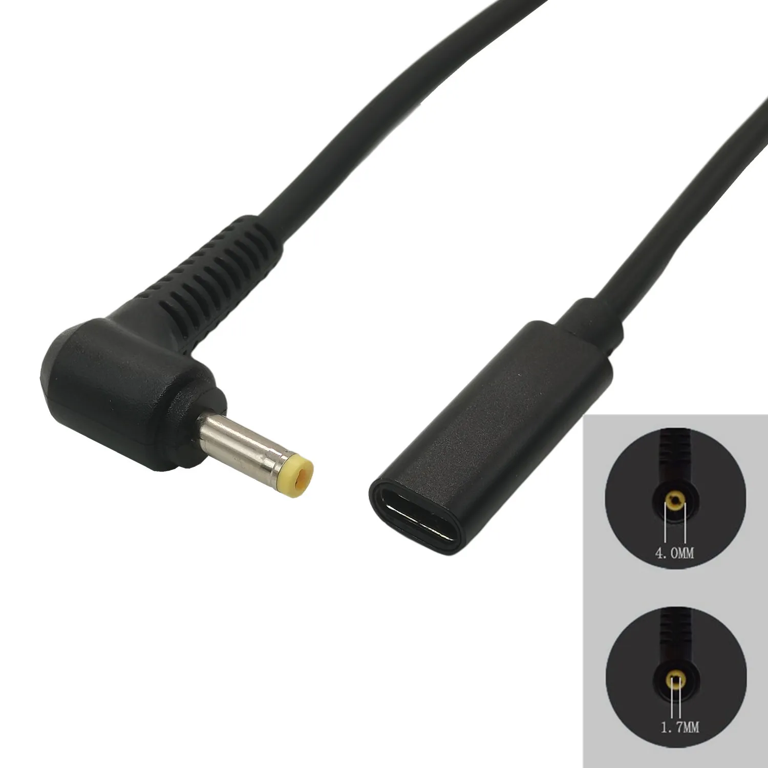 Переходник PD Spoof с гнездом USB Type-C на 2,5x0,7 мм 4,5x3,0 мм 3,5x1,35 мм