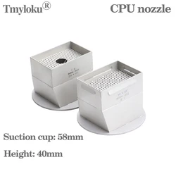 CPU nozzle 29 * 44mm BGA 456789 10 11 12 generation rework station nozzle  is suitable for: Zhuomao Dinghua Leike 35*50 30*55