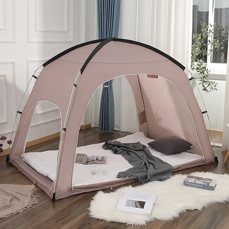 Indoor Children's Playhouse, Household Bed Tent, Ground Wind-Proof, Warm and Mosquito Proof, Single and Double Person Tent