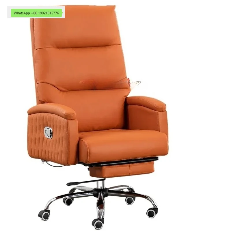 TQH office comfortable sedentary office boss chair reclining computer swivel chair home desk chair