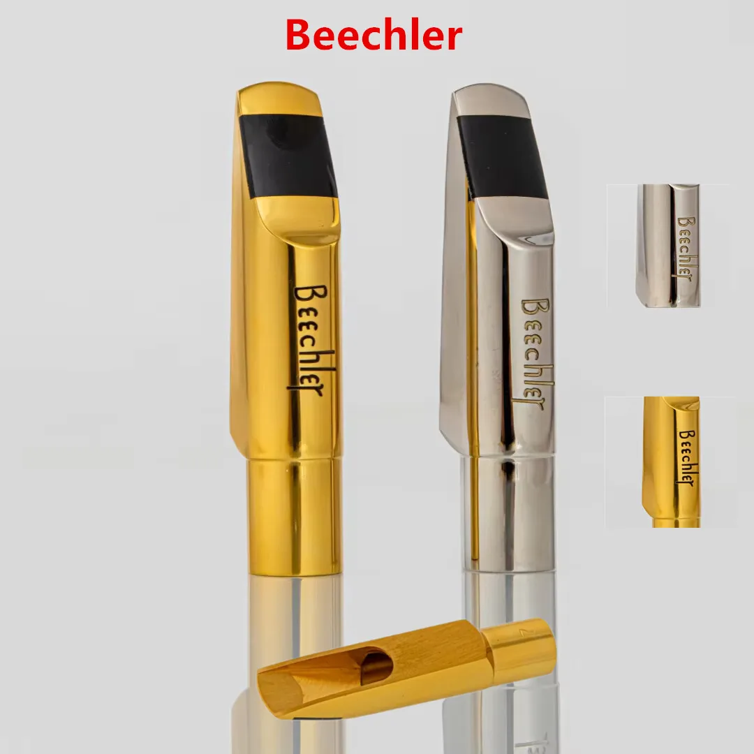 Professional Advanced Beechler Saxophone Metal Mouthpiece Alto Soprano Tenor Size 5 6 7 8 9 Sliver Plated Sax Accessories