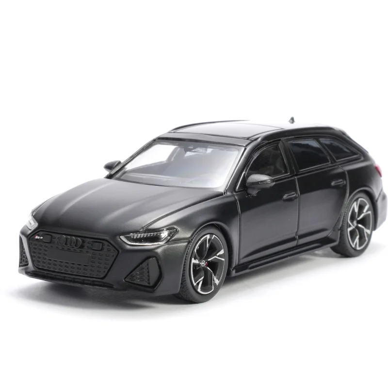 دييكاست 1/64 مقياس أودي RS 6 أفانت سبيكة سيارة نموذج تحصيل لعبة هدية تذكارية عرض حلية