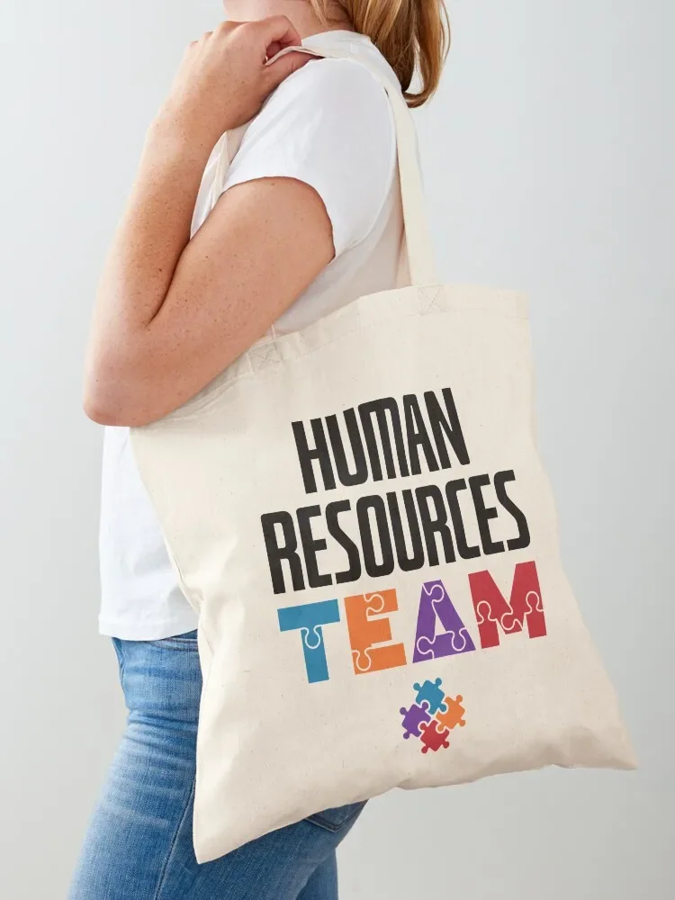 Human Resources Team Tote Bag tote bag men female bag custom canvas for beach