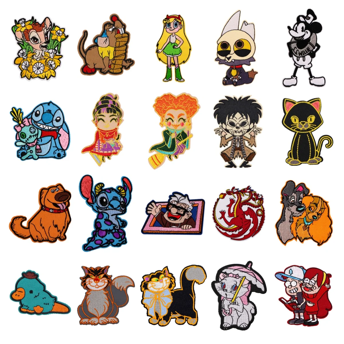 

Cartoon Series Cute Animal Patch Iron On Embroidered Patches For Clothing Thermoadhesive Patches On Backpacks DIY Stickers
