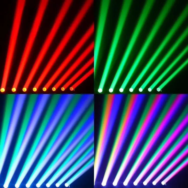 Barra LED RGBW, luz con cabezal móvil, luz de escenario, diferentes estilos de enchufe de alimentación para elegir, para DJ, discoteca, boda, fiesta, escenario