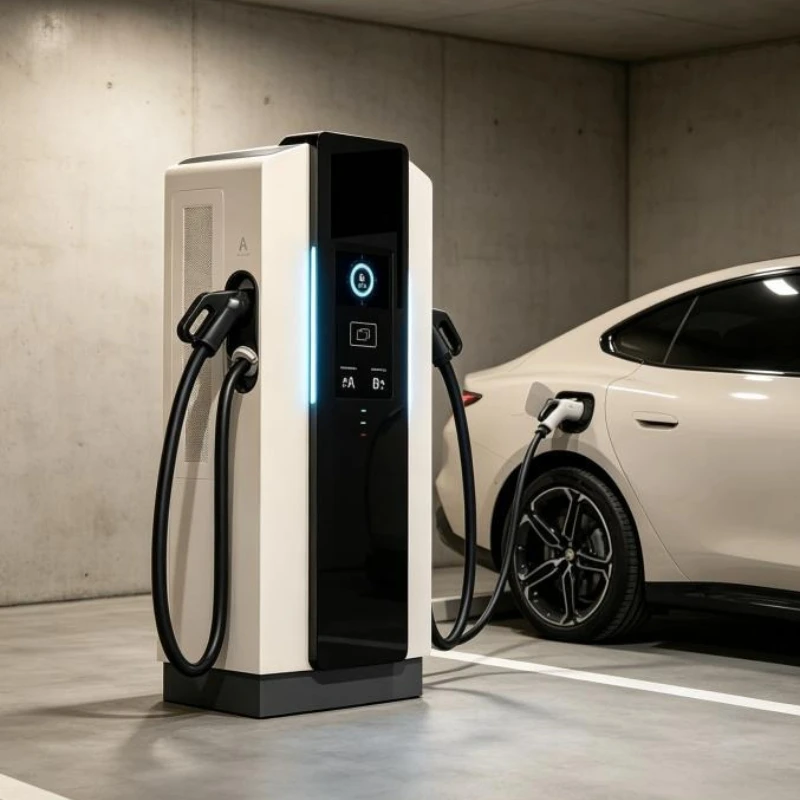 20kW 60kW 120kW DC Fast Charging Station CCS2 CHAdeMO OCPP Dynamic Power Allocation for Parking Garage