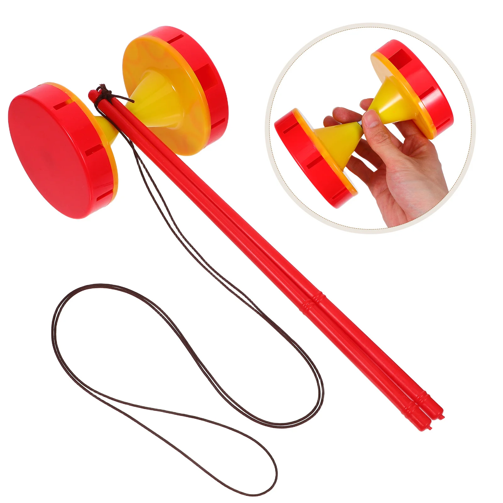

1 set 1 Set Double Diabolo With Sound Light Plastic Chinese Yoyo For Kids Beginners Outdoor Fitness Skill Training Diabolo