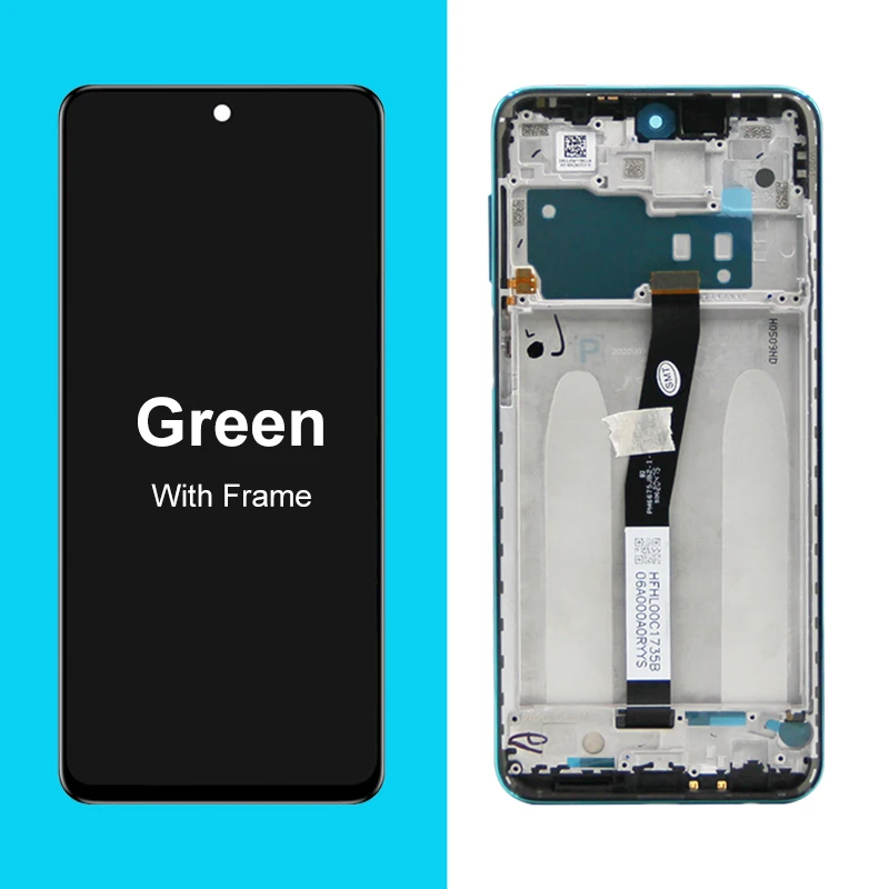 Kit Schermo LCD Per Xiaomi Redmi Note 9S / Note 9 Pro – Display Completo Con Cornice, Nastro Adesivo E Strumenti Per La Sostituzione