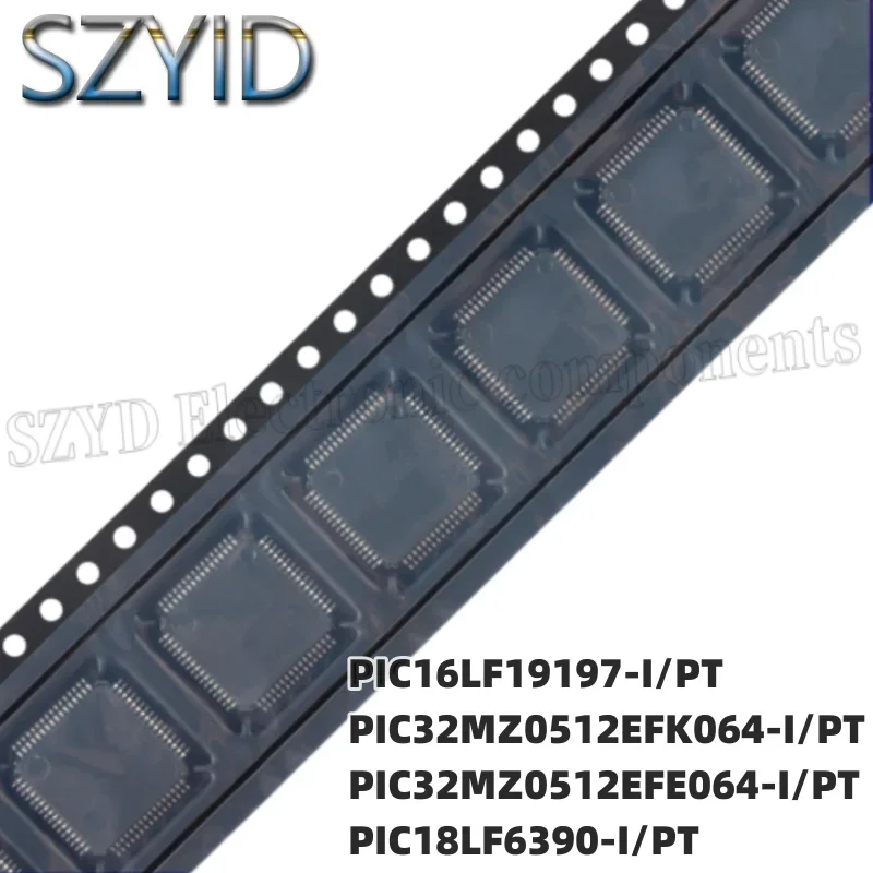 1PCS  TQFP64-PIC16LF19197-I/PT PIC32MZ0512EFK064-I/PT PIC32MZ0512EFE064-I/PT PIC18LF6390-I/PT