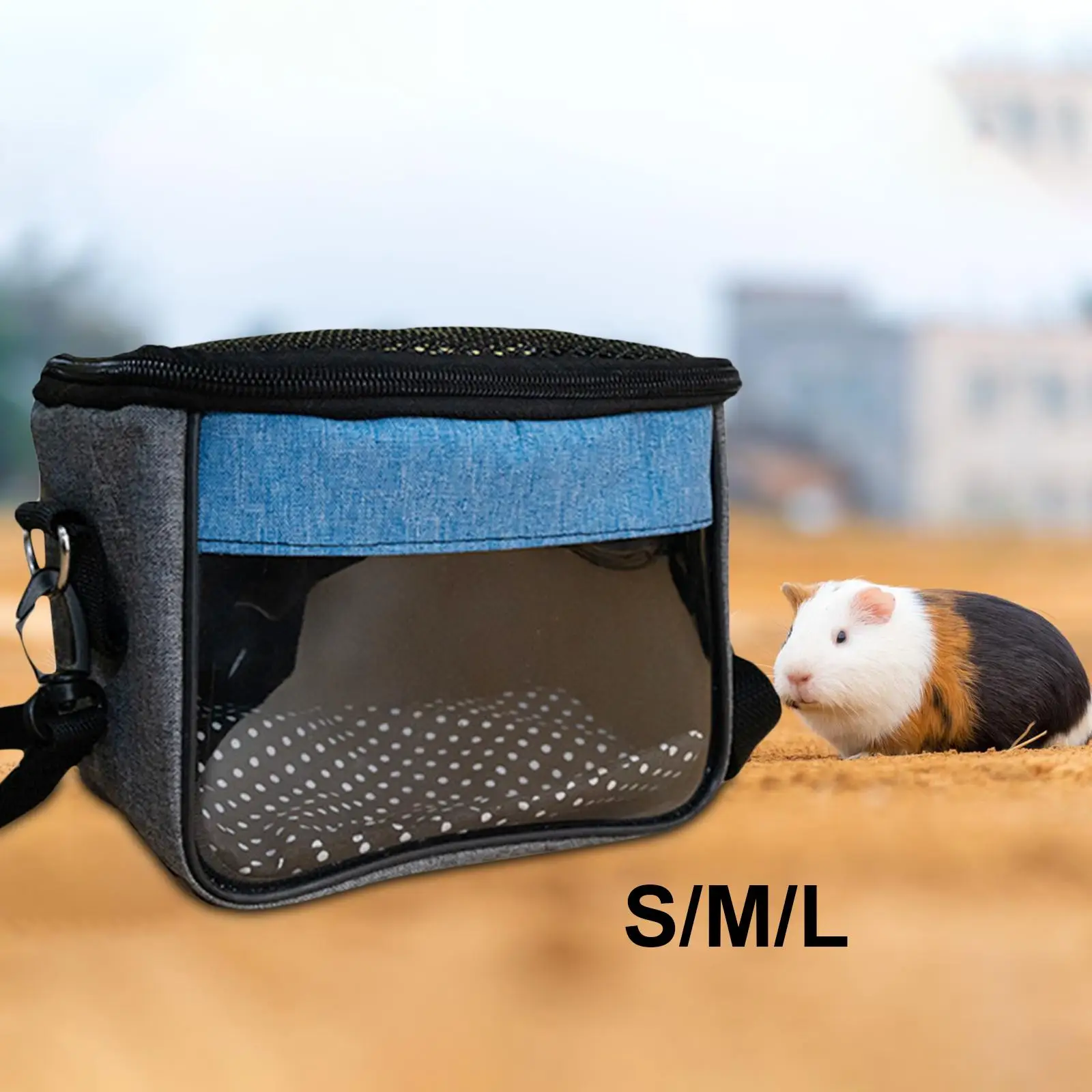 Portable Pets Carrier Bag Hamster Travel Bag Breathable Outgoing Bag Pouch for Rabbit Squirrel Chinchillas Rats Sugar Glider