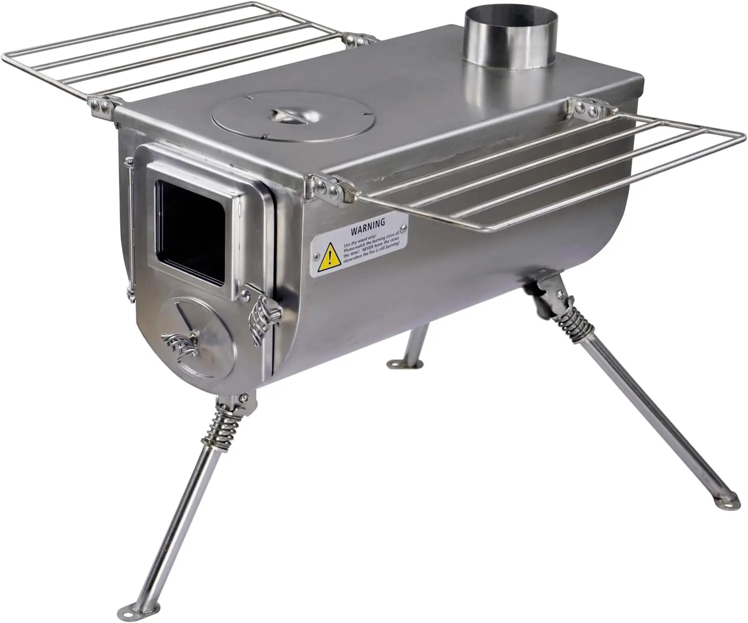 Fornello per tenda grande Winnerwell Woodlander |   Stufa a legna portatile per tende, rifugi e campeggio |   Firebox da 1500 pollici cubici