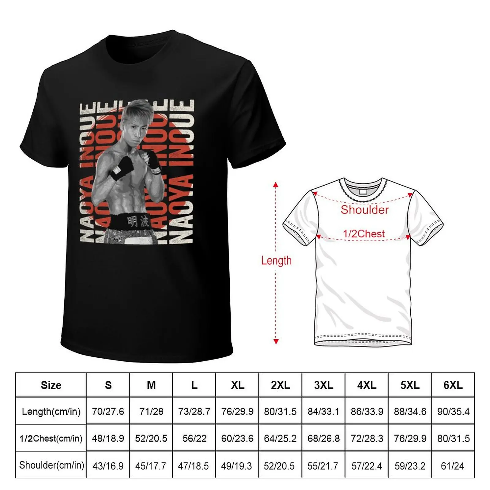 Naoya Inoue 90s T-Shirt Street Fashion Casual Tee Shirt