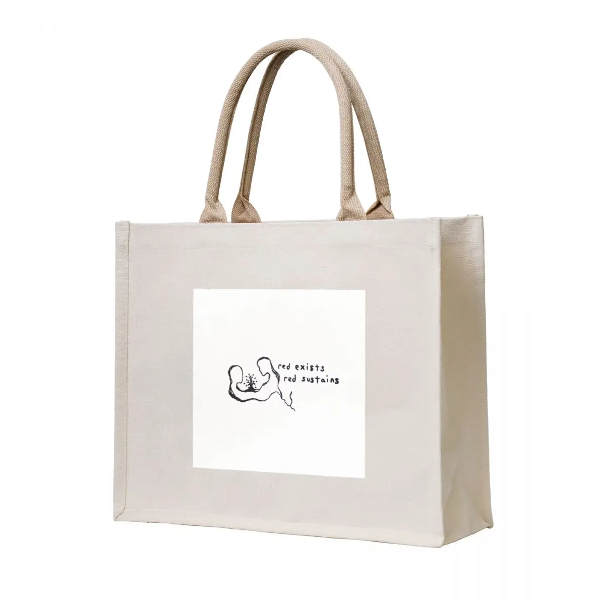 

red exists, red sustains Tote Bag shopper bag women canvas tote bag women Handbags women reusable shopping