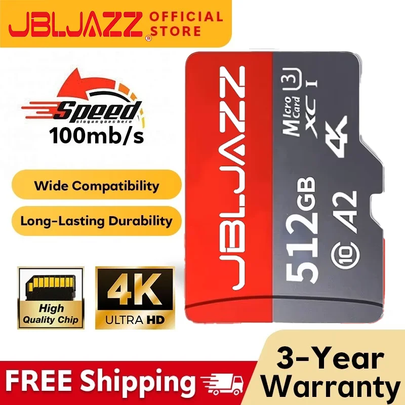 High Speed Micro TF SD Card Memory Card 512GB 256GB 128GB Memory Card Stable Performance for Switch Camera Surveillance Devices