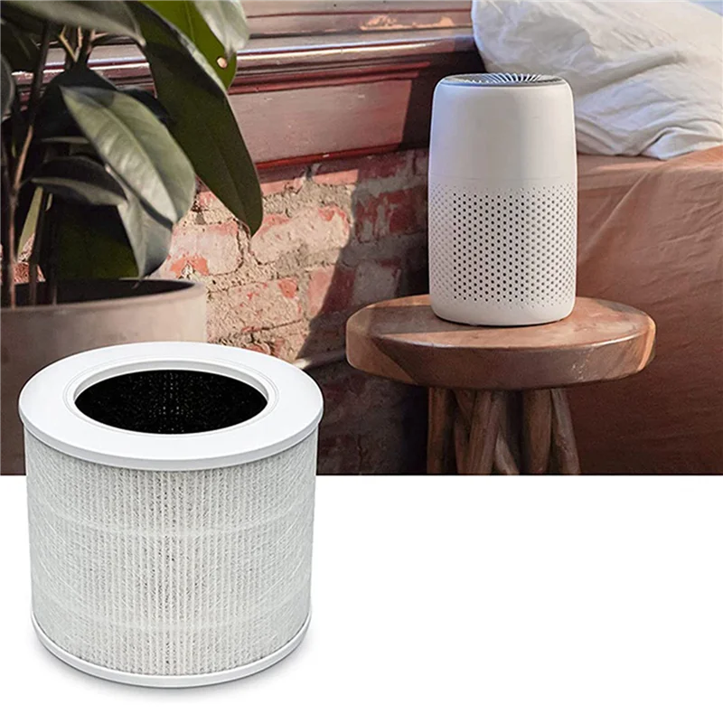 ABUD-3Pcs استبدال فلتر لتنقية الهواء LEVOIT الأساسية جزء صغير الأساسية Mini-RF ، H13 فلتر HEPA 3In1 فلتر الكربون المنشط