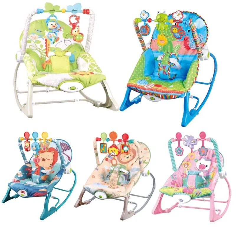 Musical Infant Toy Toddler Rocking Chair Baby Rocker with Automatic Vibration Bouncers & Jumpers Product Category