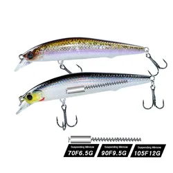 Jerkbait Suspend Minnow 6.5g/9.5g/12g Fishing Lure Long Cast Artificial Hard Bait Trolling Wobblers For Bass Pike Fishing