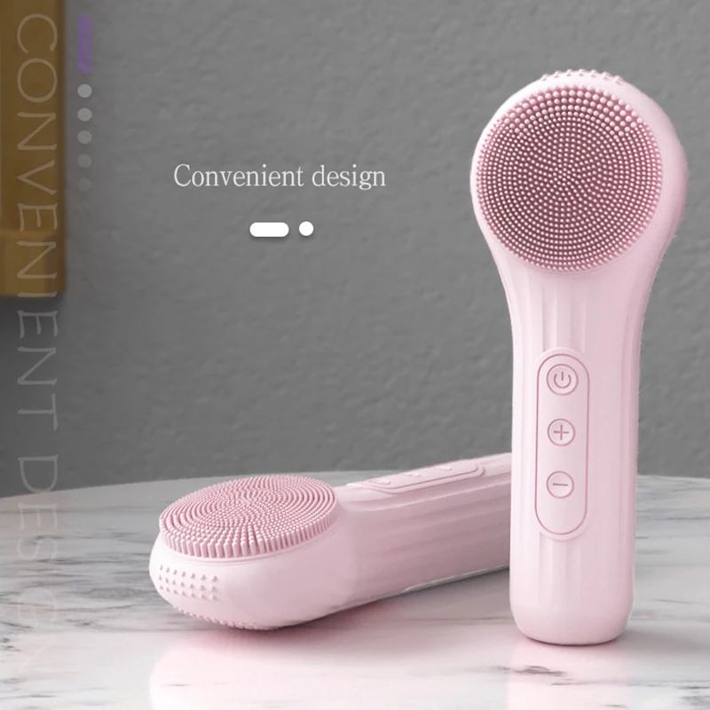 Xiaomi elétrica silicone escova facial vibração sônica rosto limpo escova à prova dwaterproof água acne removedor de cravo poros limpador massageador