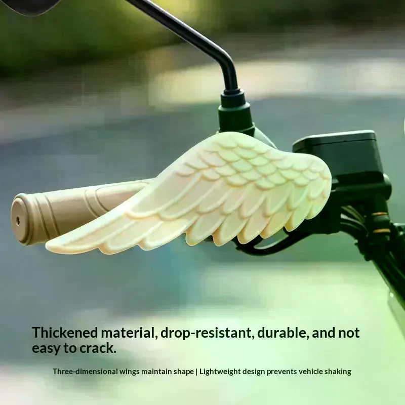 2Pcs Motorcycle Handlebar Windshield Universal Angel Wings Handguards For E-Scooter Moto Anti-Collision Handlebar Protectors