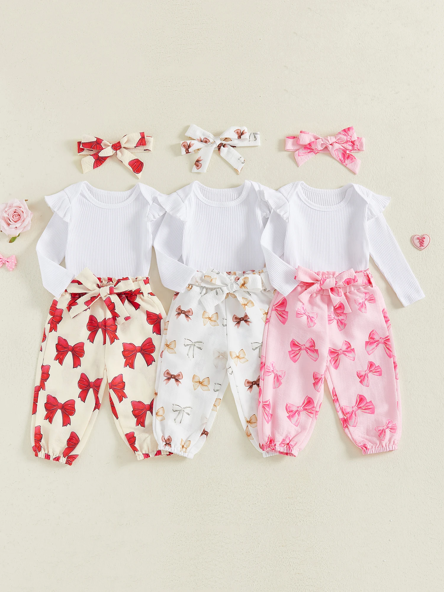 طفل الفتيات ملابس الشتاء الدافئة الصوف هوديي السراويل الأزهار عقال مجموعة ملابس الرضع للطقس البارد