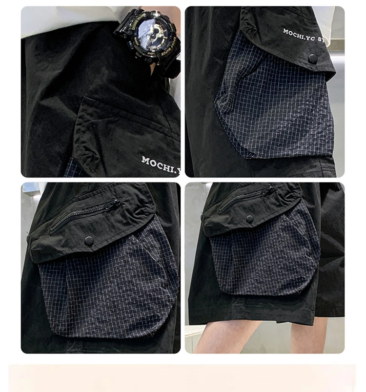 Kurze, stylische Sommer-Cargo-Shorts aus Baumwolle für Kinder und Jungen im Teenageralter, mit großer Seitentasche, neue lässige kurze Cargo-Hosen, 5-14 Jahre – Detail 18