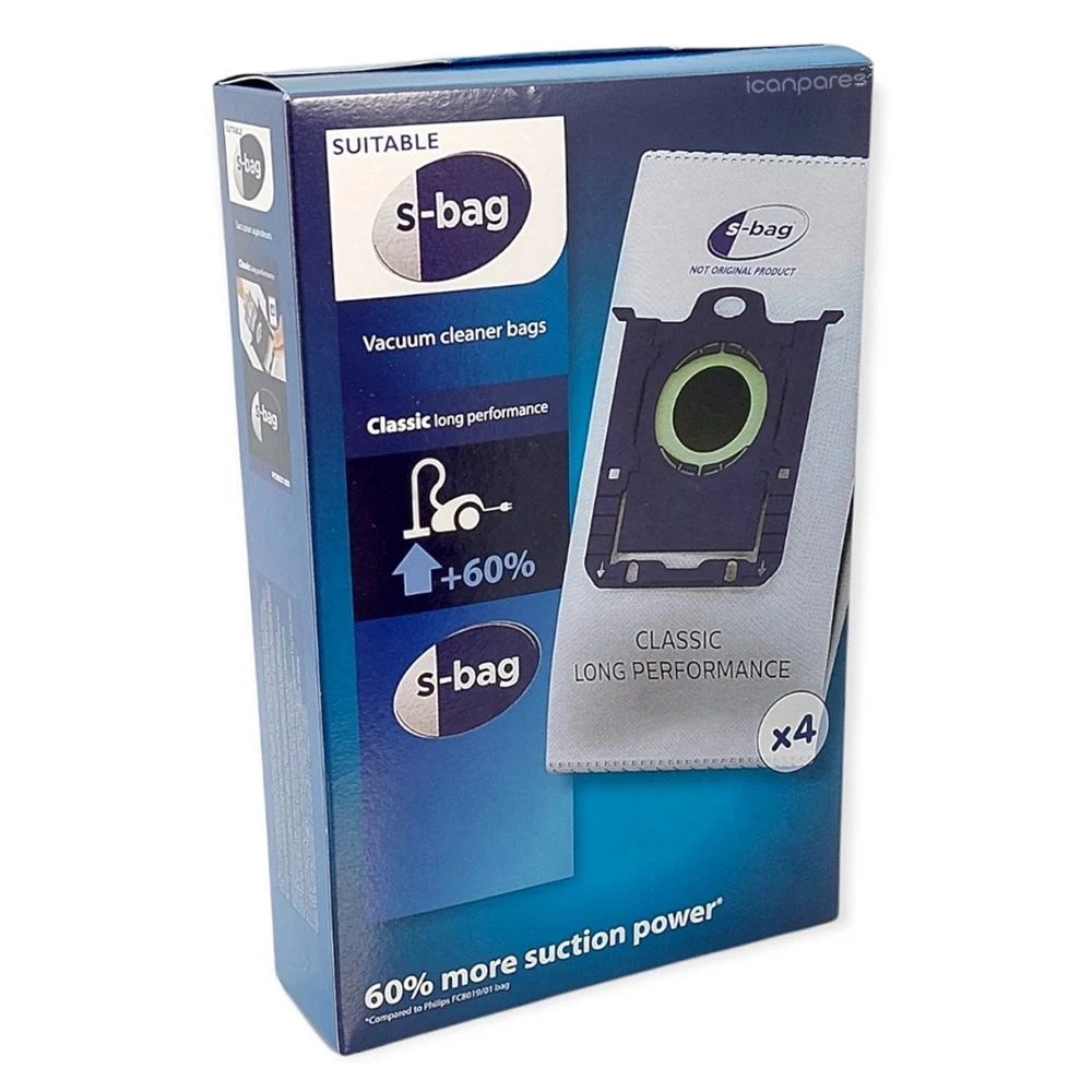 Sac à poussière S-Bag pour aspirateur, compatible avec AEG, compatible avec AAM 6105, AirMax, AET 7765, AESG 300, Öko Jet Maxx, 4