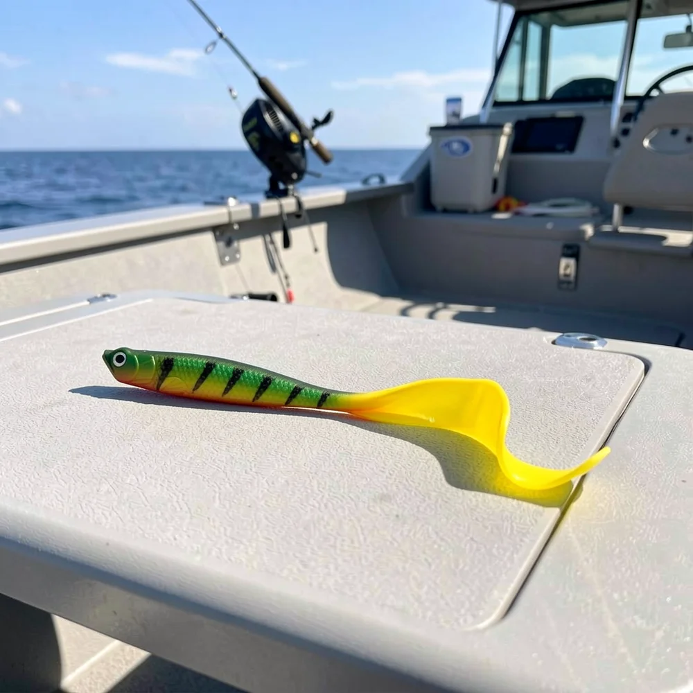 Durable Fishing Soft Lure Soft Plastic Rubber Bait Artificial Lure for Bass Trout Fishing Beginners and Professionals