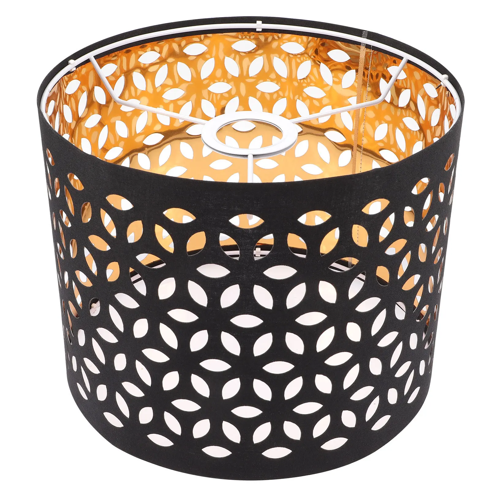 

Hollow-Out Fabric Lamp Shade Dust-Proof Cloth Lampshade for Bedroom Living Room Hanging Light Decorative Light Cover