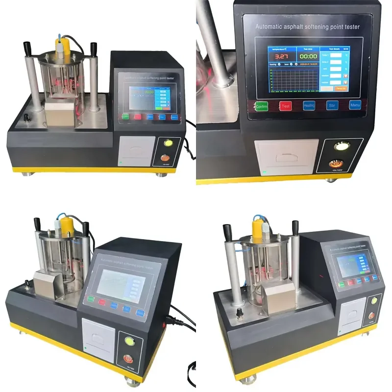 Asphalt Softening Point Tester with Ring and Ball Apparatus for Bitumen Penetration Test Laboratory Equipment