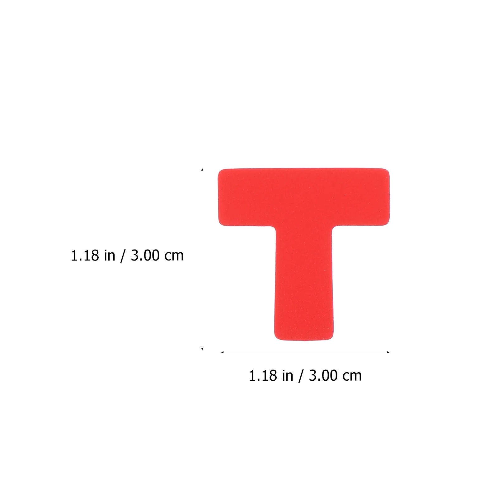 

100pcs Floor Warning Line Identification Stickers Red Positioning Decals Permanent Adhesive Tear Resistant Social for Indoor