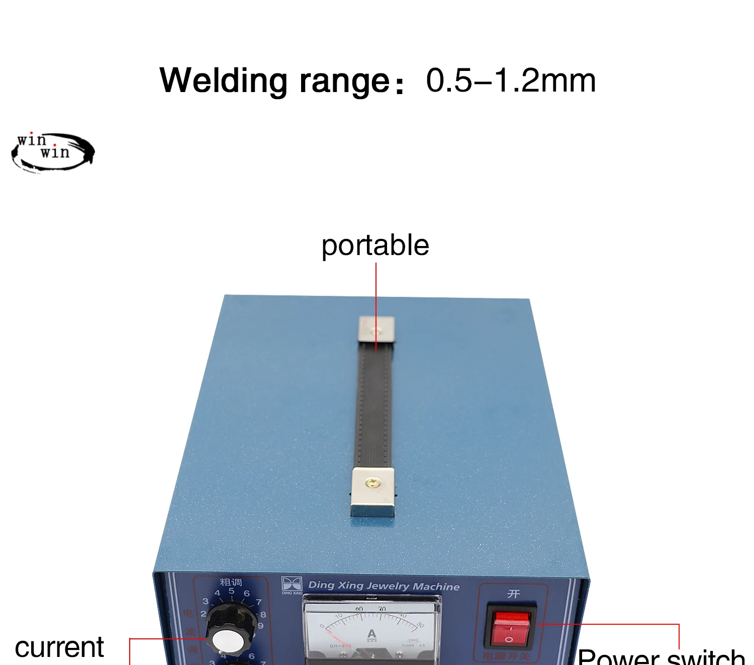 DX-50A Jewelry Pulse Welding Machine Spot Welder: Powerful 500W 50A for Gold, Silver, Platinum, and Palladium - 110V/220V