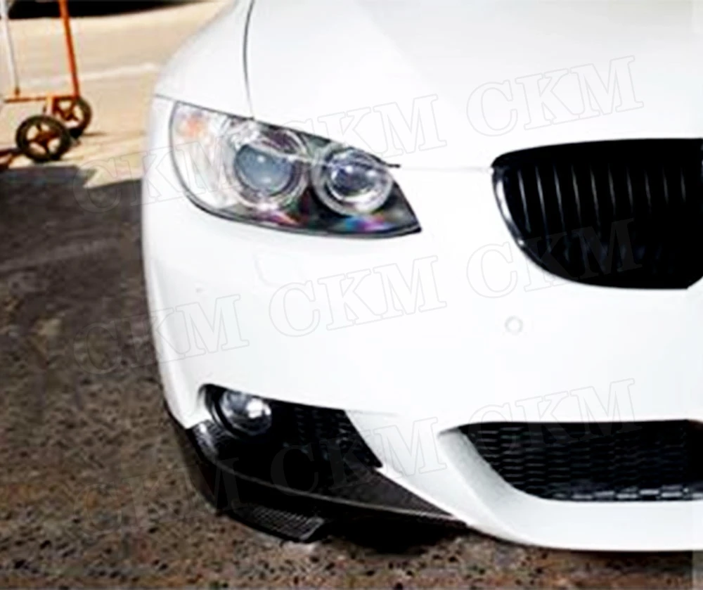 Carbon fiber Front Splitters for BMW 3 Series E92 E93 M Tech Sport Auto Car Accessories 2007 2008 2009 FRP Flaps Apron