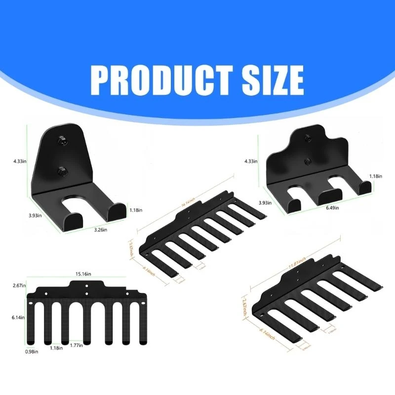 Heavy Duty Efficient Vertical Barbell Holder Stand For Garage Gym Space Saving Equipment Organizers Tidy Workout Spaces M4YD