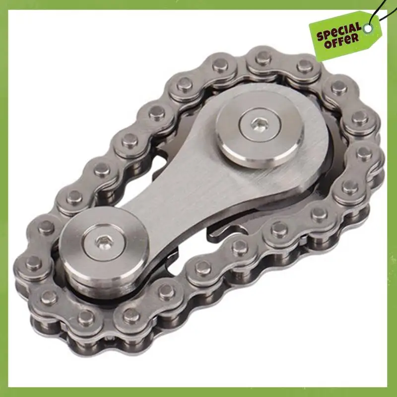 

Leading-Edge-Sprocket Flywheel Gyro Sprocket Chain Metal Toy Gear Chain Gyro Drop Office Decompression Toy Durable