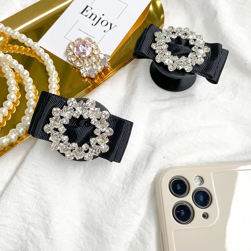 Airbag Telefon Halter Luxus Strass Kreative Schmetterling Bogen Klebstoff Faul Desktop Halter Ins Wind Erweiterbar Telefon Ständer