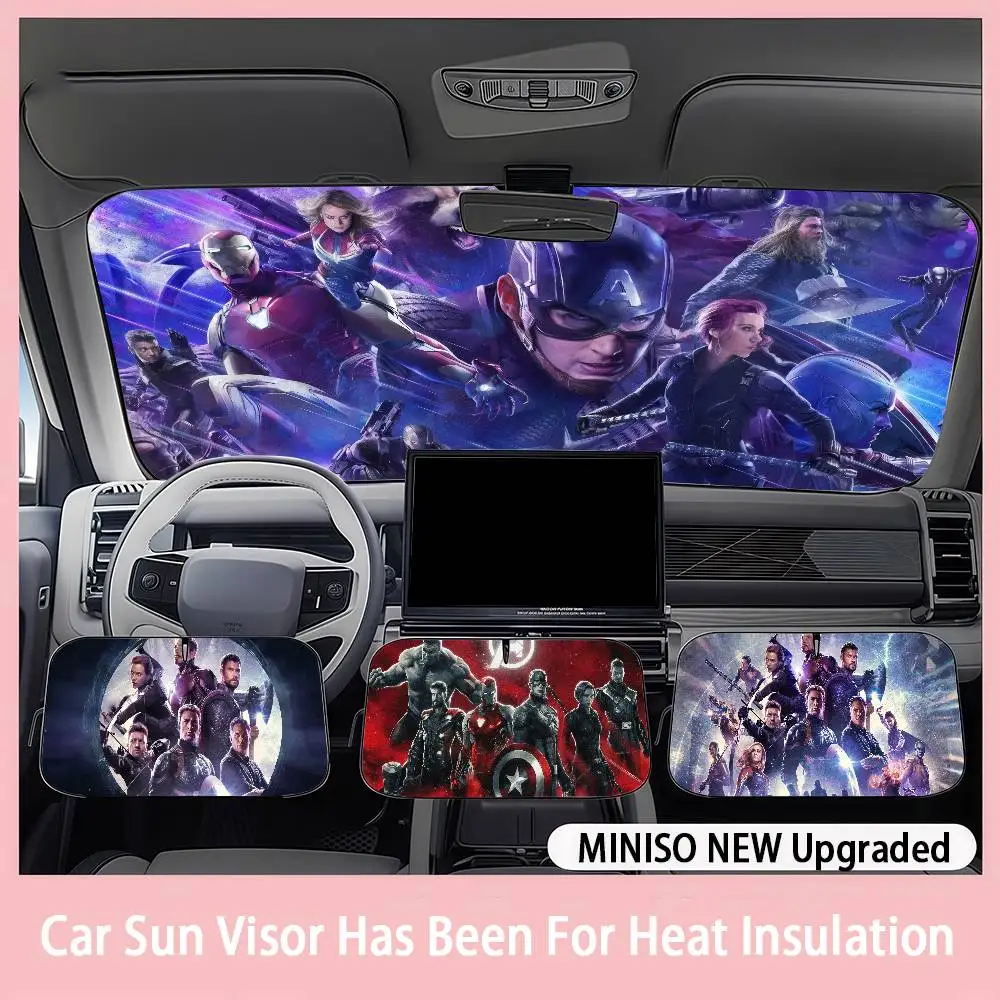 

Marvel Captain America Car SunShade Windshield sunshade blocks ultraviolet rays, car insulation sunshade protector
