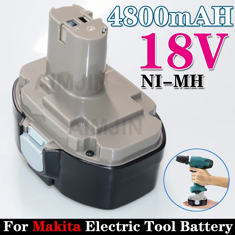 

Сменный никель-металлогидридный аккумулятор 18 в 4800 мАч для Makita 18 в PA18 1822 1823 1833 1834 1835 1835F 192828-1 192829-9