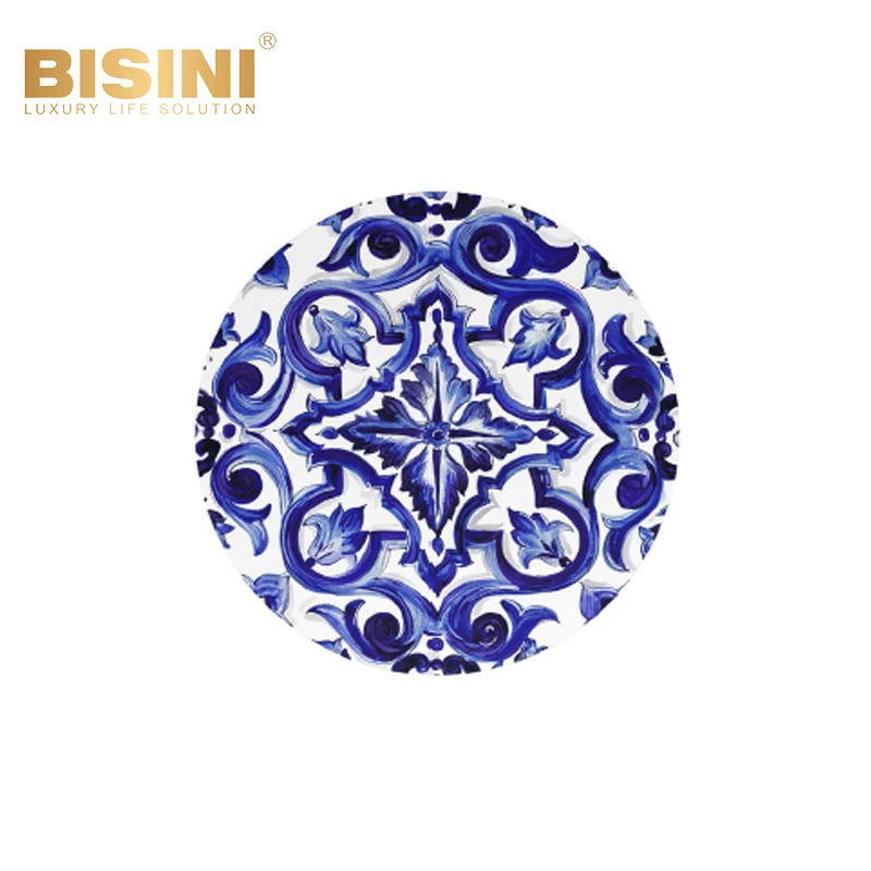 Colorful Art Patterns Exquisite Round SIDE TABLE Modern Simple Light Art SIDE TABLE Left Corner Table  Fashionable