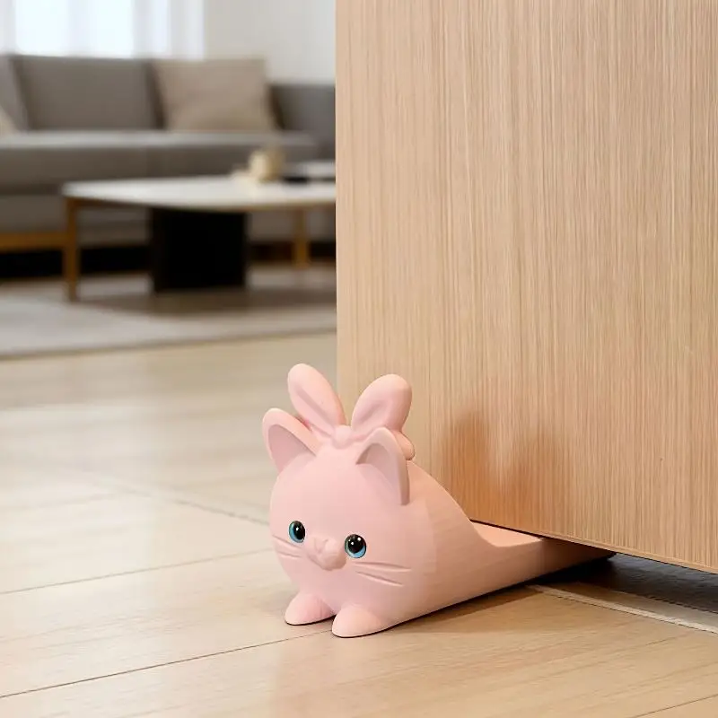 3D Printed Cartoon Rabbit Door Wedge, Wear Resistant Non Slip Door Holder For Bedroom Home Use