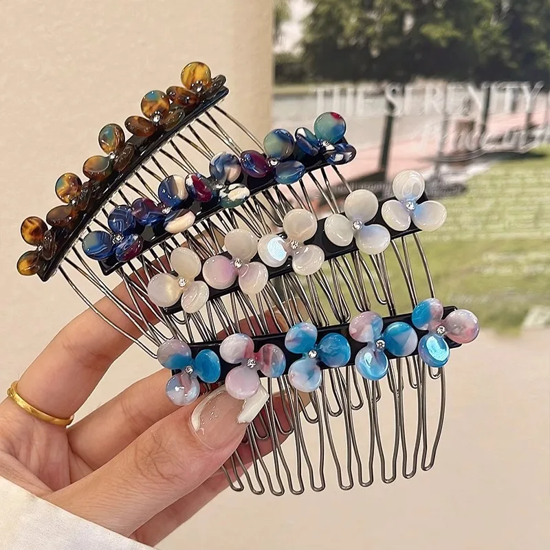 

Maruko Head Inverted Comb Flower Hair Clip for Women 2024 New Collection of Hairbands, Shattered Hair Sorting, Coiled Hair