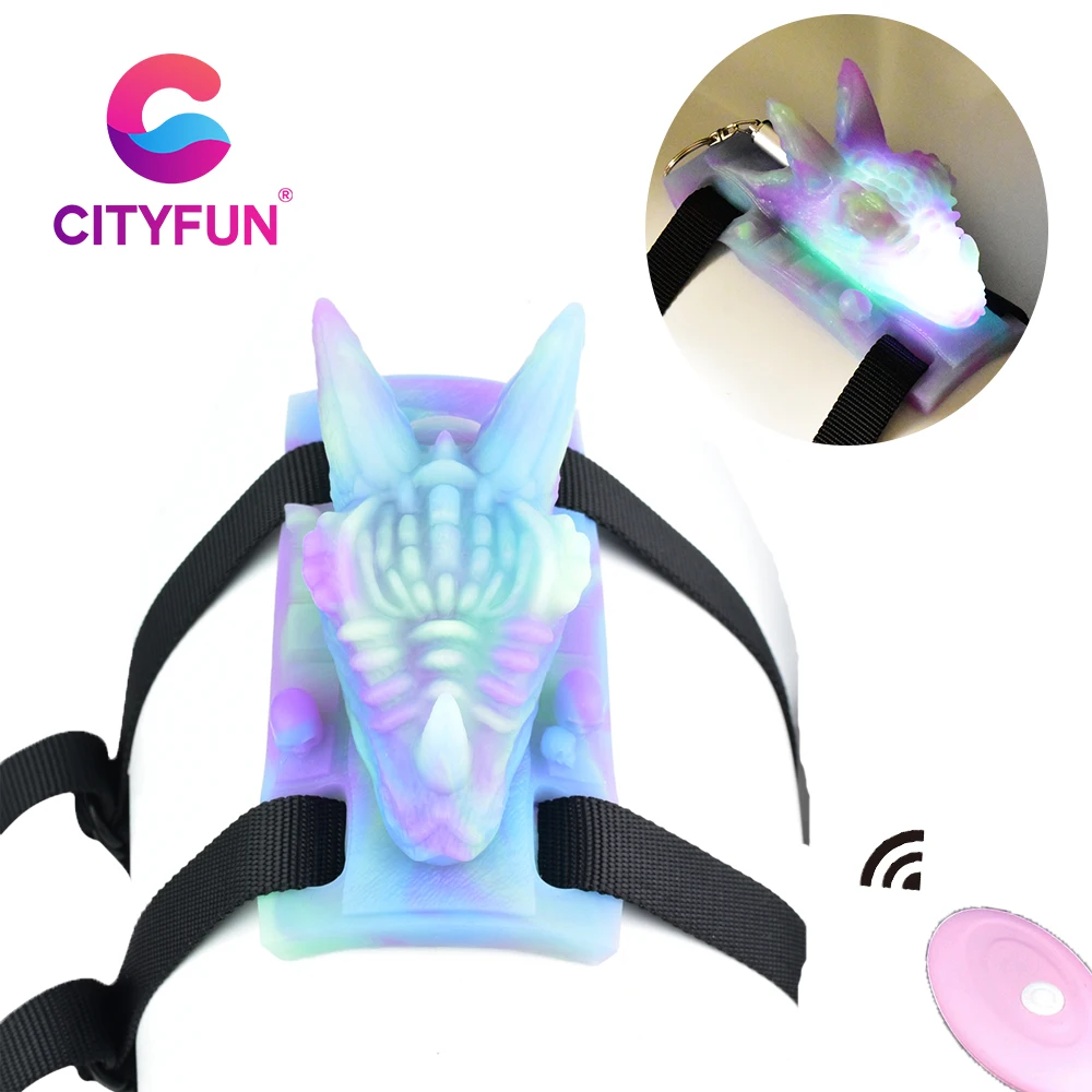 

CITYFUN Fantasy Soft Silicone Belt Dragon Grinder Sex Toys Female G-Spot Orgasm Clitoris Stimulation 10 Modes Vibrators Women 18