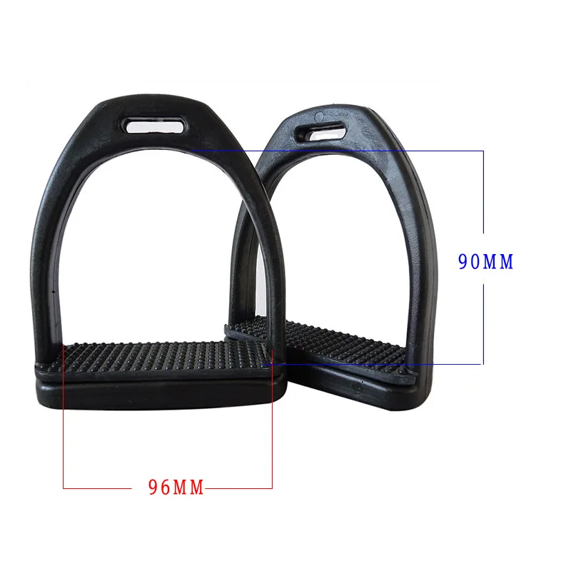 1 زوج ركاب الحصان عالية القوة البلاستيك ركوب الخيل الركاب مع وسادة مطاطية غير قابلة للانزلاق أداة الحصان الملحقات