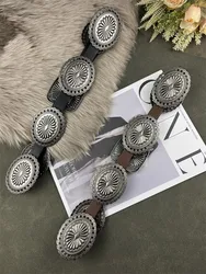 Women's Fashion Vintage PU Leather Corset Female Cummerbund Coat Waistband Dress Decration Wide Belt J676