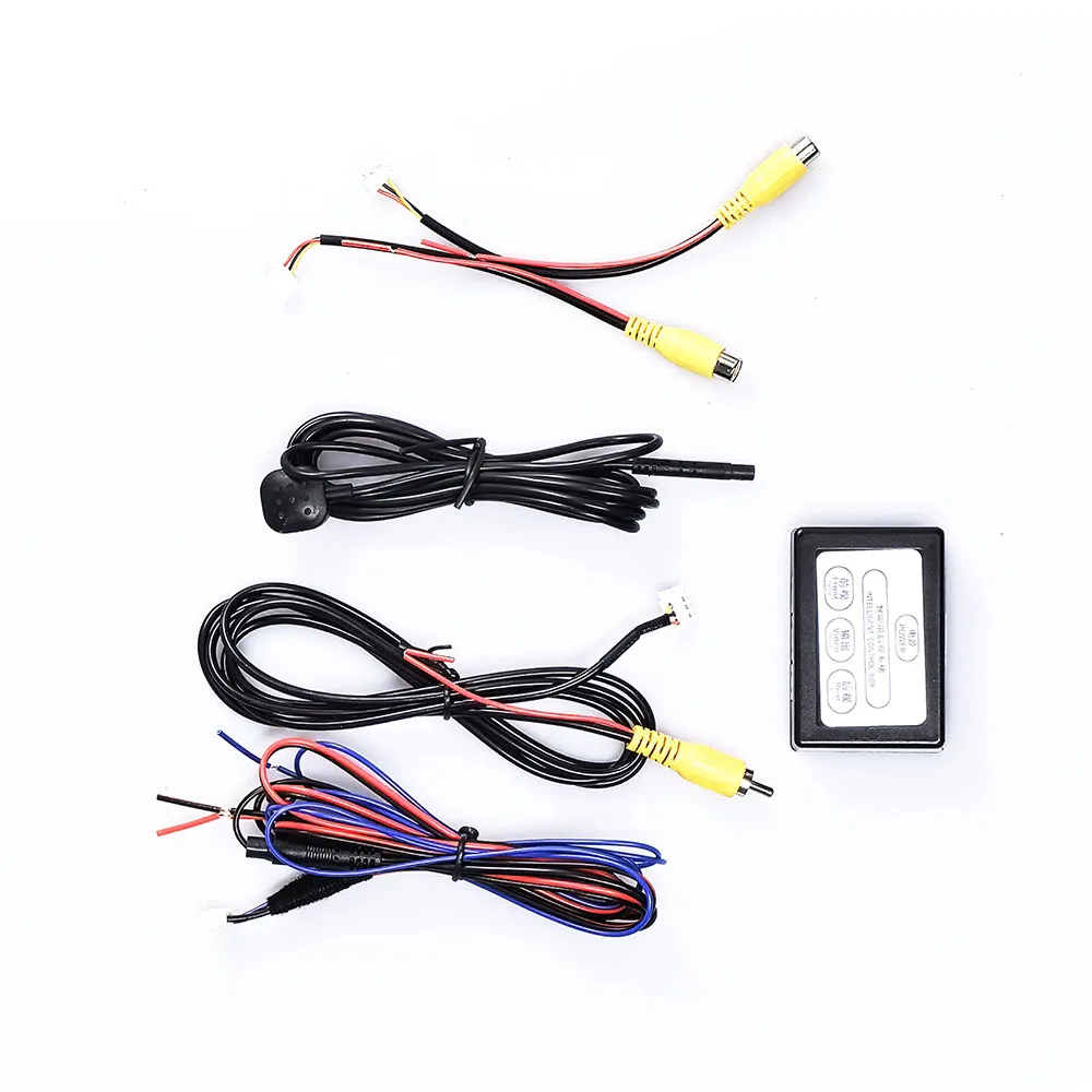 Car Parking Video Channel Converter Auto Switch Front Side/Rearview Rear View Camera Control Box with Manual