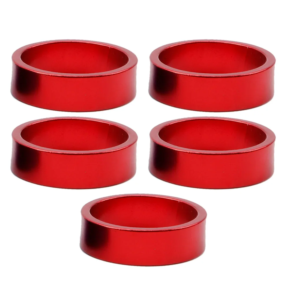 

MTB Bike Spacer Spacer 1 1/8\\\\\\\" 5PCS Aluminium Alloy Front Fork Washer Headset Washer Brand New Practical To Use