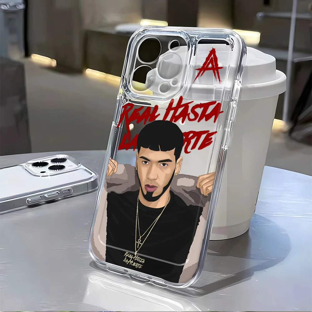 Anuel AA Rapperร้อนกันกระแทกซิลิโคนนุ่มสําหรับiPhone 11 15 12 iPhone 14 13 16 Pro XS Max XR 16E 8 7 Plus SE 2020 กรณี