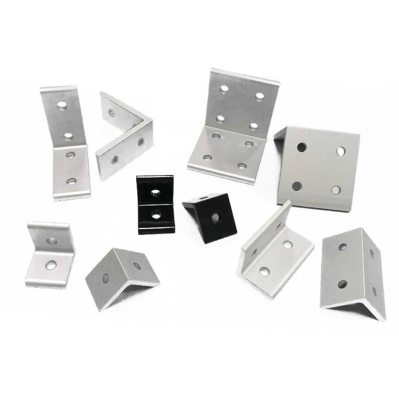 Vertical Angle Parts Connecting  Aluminum Profile  Code 90 Degrees  Connectors Flat Integral